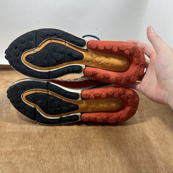 Nike Air Max 270 ISPA Men Size 7.5 Blue Void/Terra Orange BQ1918 400 - Picture 8 of 9